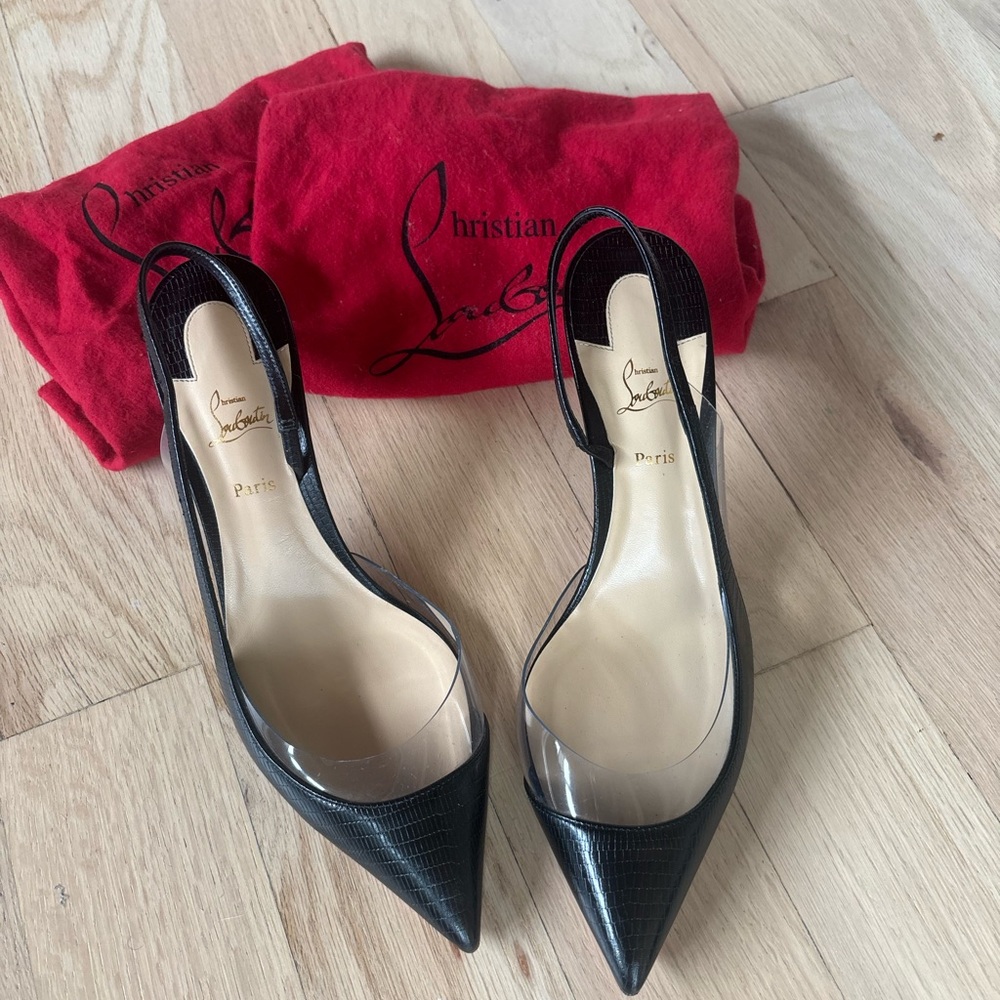 Christian Louboutin Black Patent Leather Heels